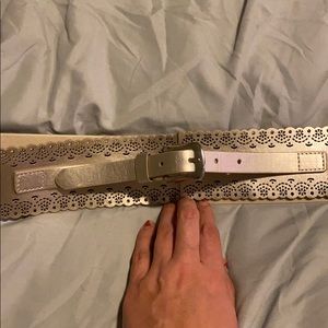 Lane Bryant 18/20 gold scalloped detail waist belt